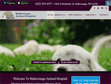 Tablet Screenshot of mukwonagoanimalhospital.com